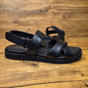 Cole Haan Mirabelle Black leather Strappy Sandals size 8.5B